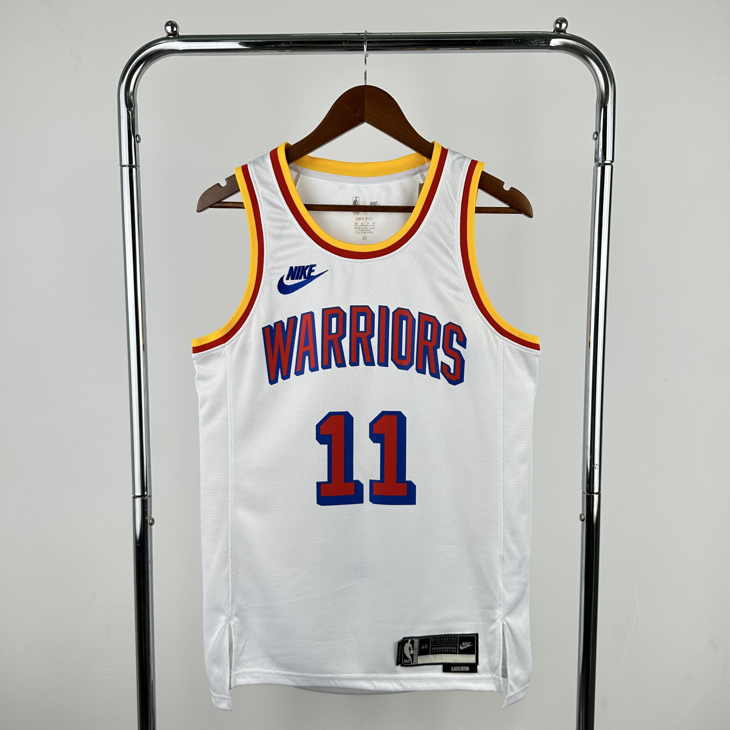 Men Golden State Warriors 11 Thompson White City Edition Season Nike 2025 NBA Jersey